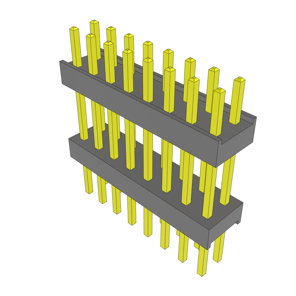 Samtec-ZW-08-10-G-D-472-217 Steckverbinderleisten und Leiterplattenbuchsen Conn Board Stacker HDR 16 POS 2.54mm Solder ST Top Entry Thru-Hole Bulk