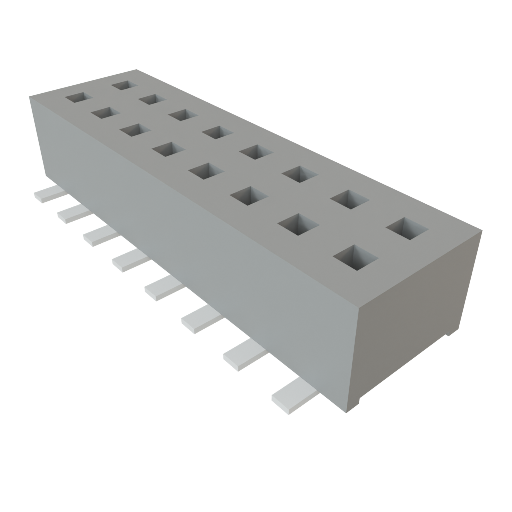 Samtec-CLP-108-02-L-D-A Steckverbinderleisten und Leiterplattenbuchsen Conn Socket Strip SKT 16 POS 1.27mm Solder ST Top Entry SMD TIGER CLAW™ Tube