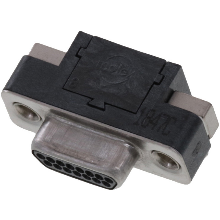 Molex-0836129203 Steckverbinder, D-Sub Conn Micro-D PIN 15 POS 1.27mm Solder RA Thru-Hole 15 Terminal 1 Port Tube