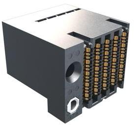 Amphenol Communications Solutions-10137004-12JLF Steckverbinder, Mutterplatine ExaMAX® 56Gb/s High Speed Backplane Connector 92Ohm, 4-Pair, 10 column, 140 position, Right Angle Receptacle, Left Guide Pin