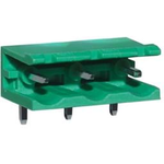 Conn Shrouded Header (2 Sides) M 3 POS 7.62mm Solder RA Side Entry Thru-Hole