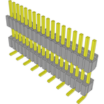 Conn Board Stacker HDR 18 POS 1.27mm Solder ST SMD Tube