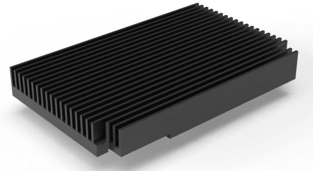 Advanced Thermal Solutions-ATS-NVP-3353-C2-R2 Kühlkörper Heat Sink Passive Jetson TX2 NX Straight Screw Mount Aluminum 6063 2.57°C/W Black Anodized