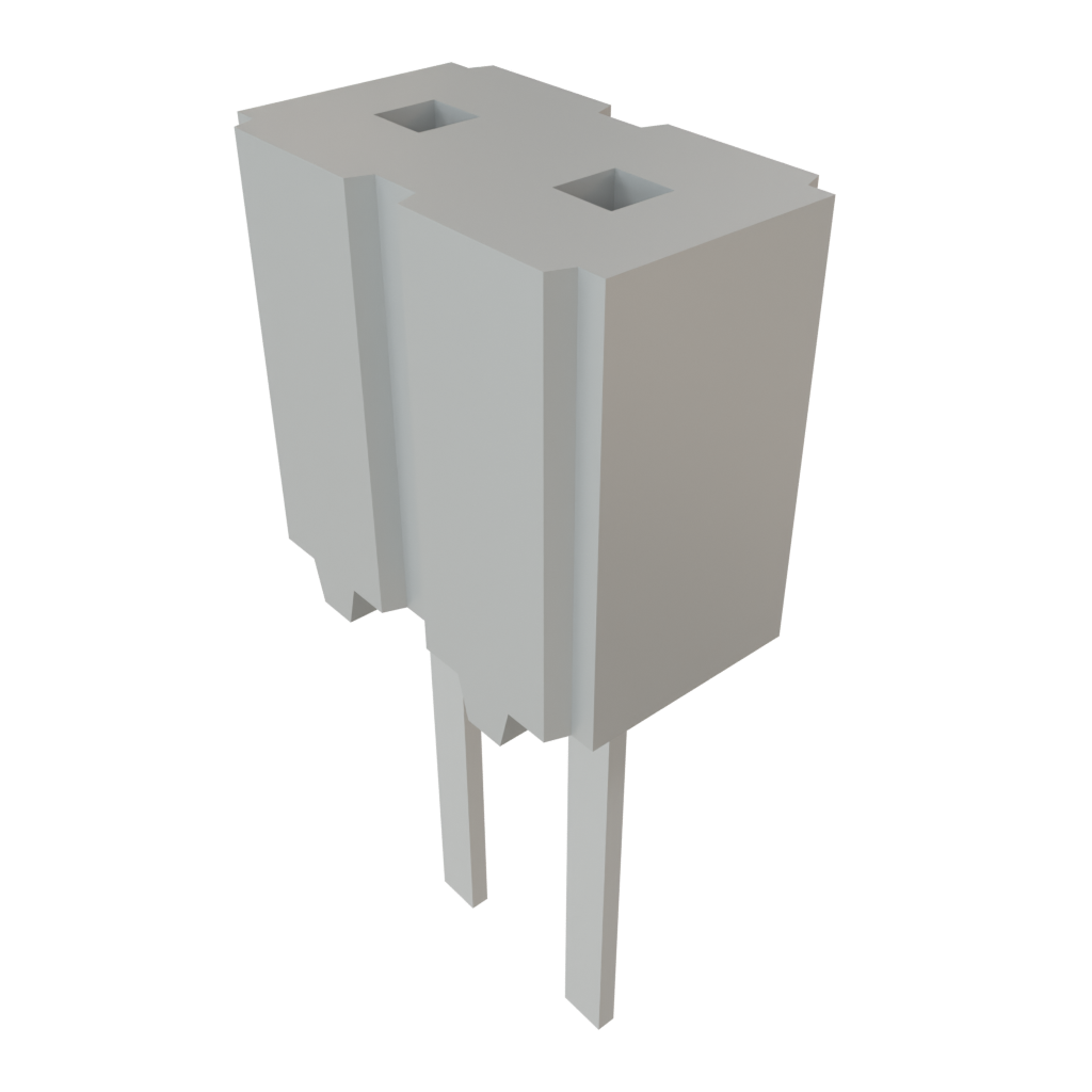 Samtec-CES-102-02-T-S 连接器插头及 PCB 插座 Conn Socket Strip SKT 2 POS 2.54mm Solder ST Thru-Hole Bulk