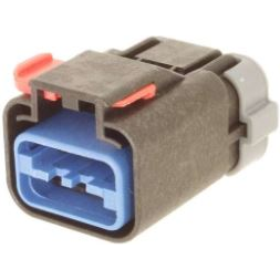 Delphi-35063642 Carcaza de cables discretos de conector 6 Way Female APEX 2.8 Sealed Connector Gray-Light