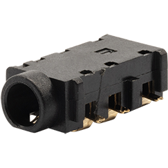 Same Sky (formerly CUI Devices)-SJ-43614-SMT-TR Steckverbinder für Audio und Video Conn 3.5MM Audio Jack F 4 POS Solder RA SMD 4 Terminal 1 Port T/R