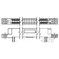 TE Connectivity-202844-5 Steckverbinderleisten und Leiterplattenbuchsen Conn Board to Board RCP 30 POS 1.91mm Solder ST Top Entry Thru-Hole Package