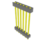 Conn Board Stacker HDR 6 POS 2.54mm Solder ST Top Entry Thru-Hole Bulk