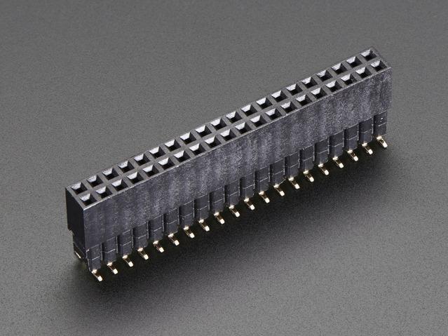 Adafruit Industries-2714 Steckverbinderleisten und Leiterplattenbuchsen Conn Socket Strip SKT 40 POS 2.54mm Solder ST SMD
