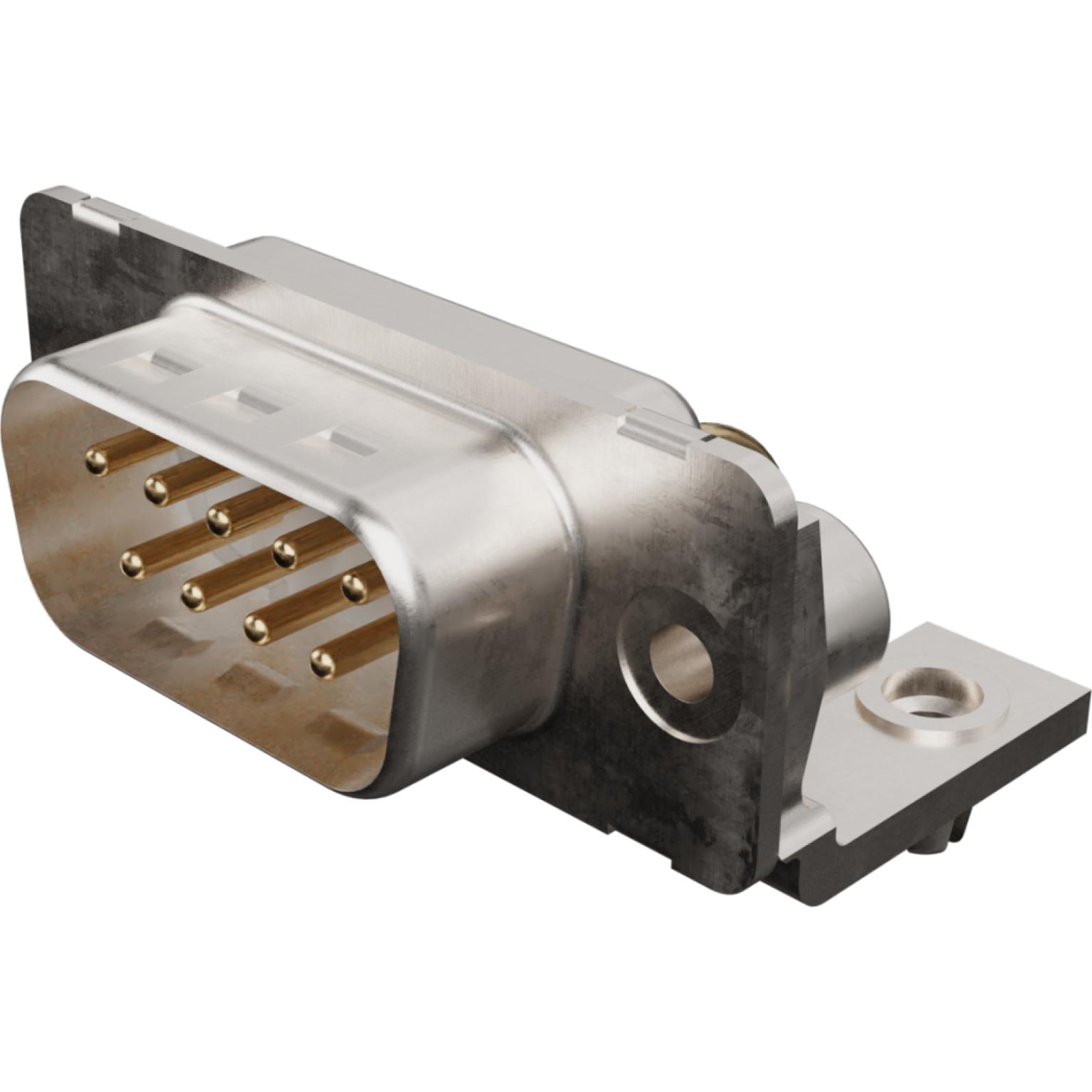 Molex-1731091895 Connector D-Subminiature Conn D-Sub M 9 POS 1.38mm Solder RA Thru-Hole 9 Terminal 1 Port Carton