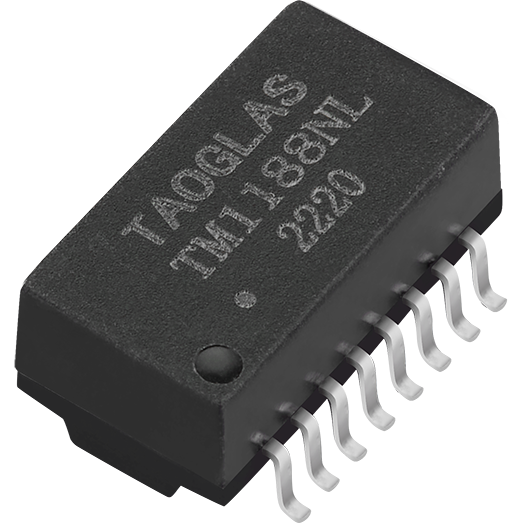 taoglas-TM1188NL | LAN Transformers Telecom, Übertrager Telecom Transformer 1CT:1CT 1.2Ohm Prim. DCR 1.2Ohm Sec. DCR 16 Terminal Gull Wing SMD