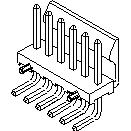 Molex-0026655090 Connector Headers and PCB Receptacles Conn Wire to Board HDR 9 POS 3.96mm Solder RA Side Entry Thru-Hole KK Bag