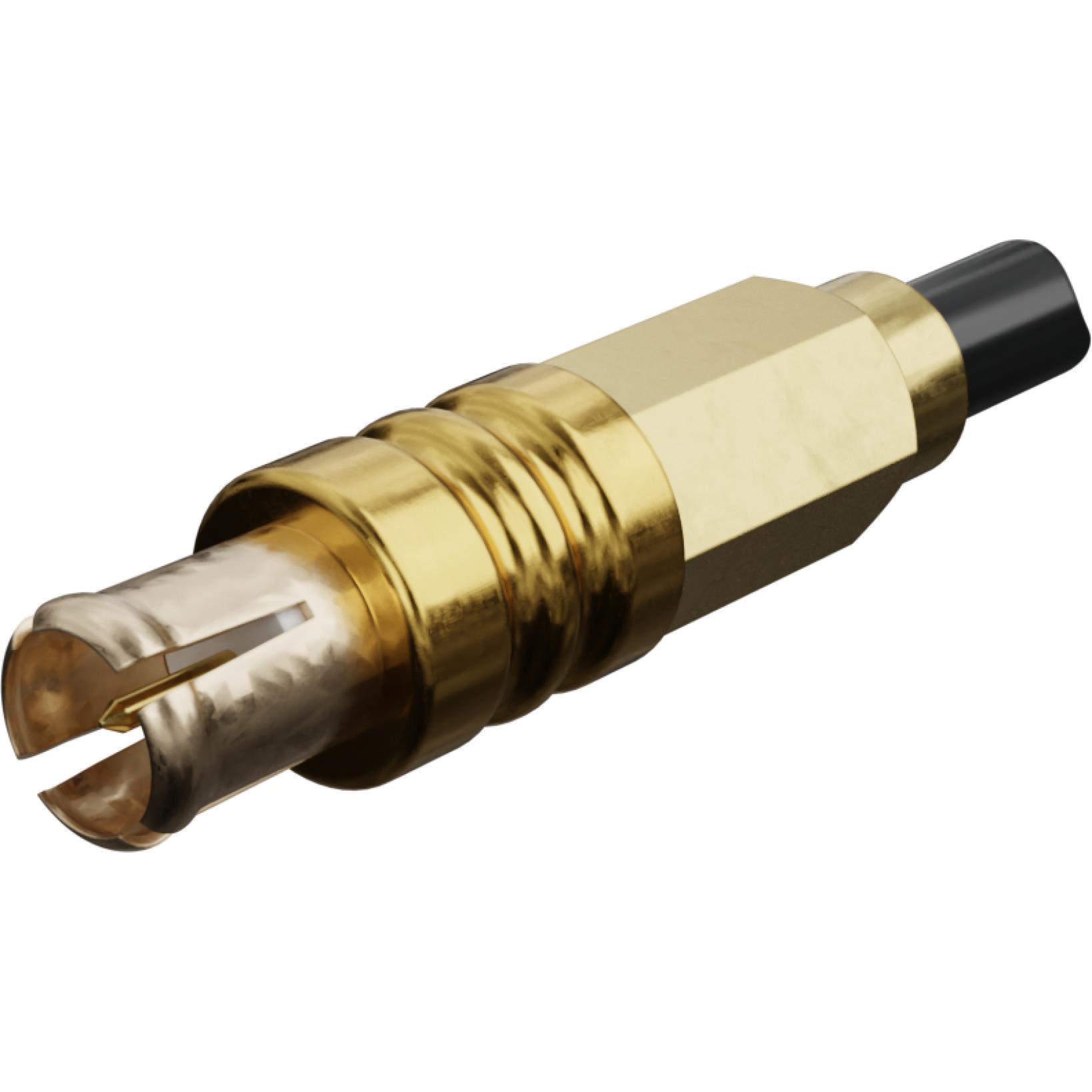 Molex-734154490 射频连接器 Conn MCX 0Hz to 6GHz 75Ohm Crimp ST Cable Mount PL Gold Bag