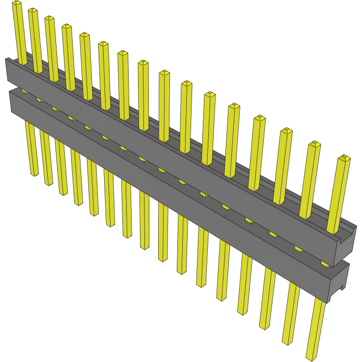 Samtec-EW-16-10-T-S-250 Steckverbinderleisten und Leiterplattenbuchsen Conn Board Stacker HDR 16 POS 2.54mm Solder ST Top Entry Thru-Hole Bulk