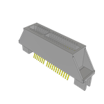 Conn Card Edge SKT 40 POS 1mm Solder ST Edge Mount Tray