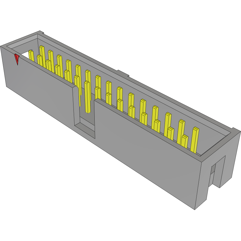 Samtec-TST-115-04-F-D-RA Steckverbinderleisten und Leiterplattenbuchsen Conn Shrouded Header (4 Sides) HDR 30 POS 2.54mm Solder RA Side Entry Thru-Hole Tube