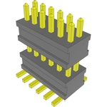 Conn Board Stacker HDR 12 POS 1.27mm Solder ST Top Entry SMD FLEX STACK™ Tube