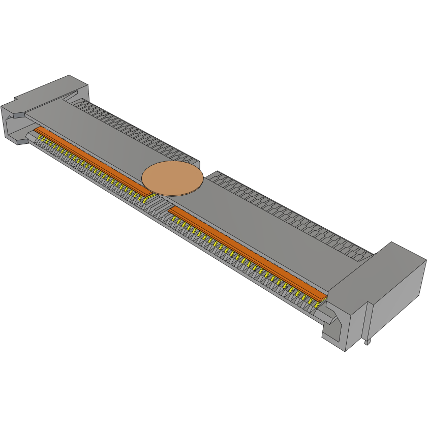 Samtec-QRF8-052-01-L-RA-GP-K Steckverbinderleisten und Leiterplattenbuchsen Conn High Speed Socket Strip SKT 104 POS 2.75mm/0.8mm Solder RA Side Entry SMD/Thru-Hole Q Rate® Tray