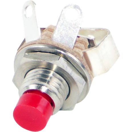 Switchcraft-951X Bouton commutateur poussoir Switch Push Button N.O. SPST Round Button 0.25A 30VA Panel Mount Solder