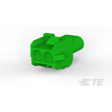 TE Connectivity-1-480699-5 Einzeladersteckverbinder, Gehäuse Conn Housing RCP 2 POS 6.35mm Crimp ST Panel Mount Green Package