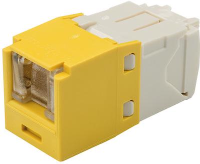 Panduit-CJH688TGYL Steckverbinder, Telefon und Telekommunikation Cat6 Spring Shuttered Jack, TG Style, YL