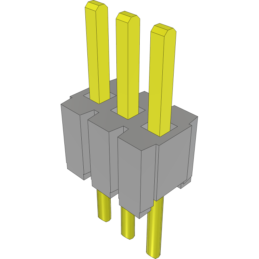Samtec-HMTMS-103-25-S-S-118 Steckverbinderleisten und Leiterplattenbuchsen Conn Unshrouded Header HDR 3 POS 1.27mm Solder ST Thru-Hole Bulk