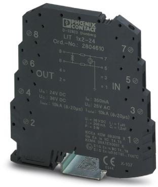 PHOENIX CONTACT-2804610 Überspannungsschutzkomponenten Surge Suppressors 0.3A 24VDC DIN Rail Surge Protector