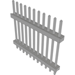 Conn Board Stacker HDR 11 POS 2mm Solder ST Top Entry Thru-Hole Bulk