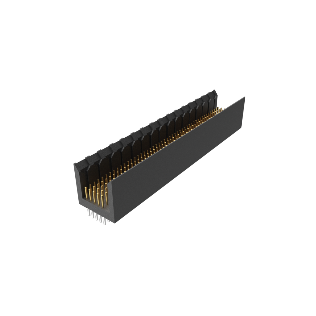 Amphenol Communications Solutions-85853-1110LF Steckverbinder, Mutterplatine Metral® Board Connectors, Backplane Connectors, 5 Row Signal Header, Straight, Press-Fit, Wide body, 2 Mod