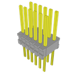 Conn Unshrouded Header HDR 12 POS 1.27mm Solder ST Top Entry Thru-Hole Bulk