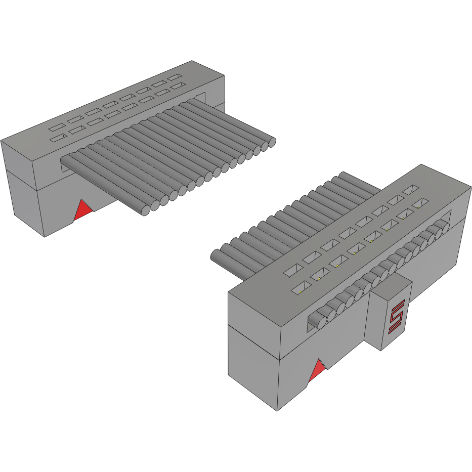 Samtec-FFSD-08-D-03.00-01-N Flachband Kabelbaugruppen Cable Assembly 0.07m 30AWG 0.64mm 16 to 16 POS IDC Connector to IDC Connector F-F TIGER EYE™ Bulk
