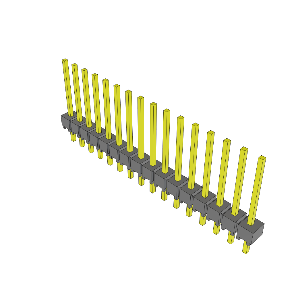 Samtec-MTSW-116-22-G-S-420 Steckverbinderleisten und Leiterplattenbuchsen Conn Unshrouded Header HDR 16 POS 2.54mm Solder ST Top Entry Thru-Hole Bulk