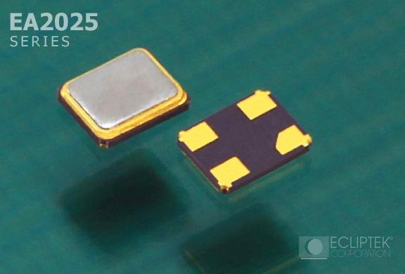 Ecliptek-EA2025MA10-32.000MTR Crystals Crystal Resonator 32MHz ±15ppm (Tol) ±20ppm (Stability) 10pF FUND 60Ohm 4-Pin CSMD T/R
