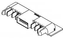 Molex-0464371117 Connector Power 2.54mm, 7.50mm Pitch EXTreme Ten60Power Right-Angle Plug Assembly with Guide Pins, 3 Power Circuits, 24 Signal Circuits, 3 Power Circuits