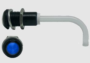 Bivar-RHD-1100-1500-F9PZB67PR Conduits lumineux DEL LED Light Pipe Round Right Angle Fresnel Blue Rigid Bag