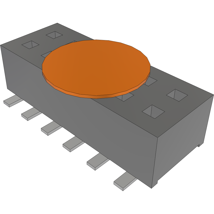 Samtec-CLP-106-02-L-D-A-K Steckverbinderleisten und Leiterplattenbuchsen Conn Socket Strip SKT 12 POS 1.27mm Solder ST Top Entry SMD TIGER CLAW™ Tube