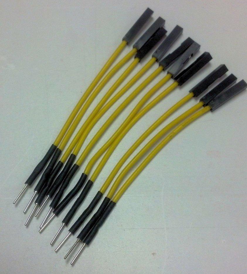 Twin Industries-TW-MFP-5 Juegos de componentes Prototyping Wires With Male To Female Machine Pin Ends For Rapid Prototyping, 10-Pack, Wires 5cm In Length