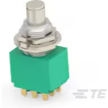 TE Connectivity-MPG306D Botón pulsador Switch Push Button ON OFF 3PDT Round Button 6A 250VAC Panel Mount Wire Lug Bulk