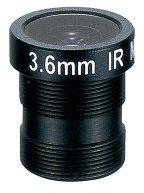 Basler AG-2000035614 Optische Linsen Evetar S-mount lens, fixed focal length of 3.6 mm, F1.8. Without IR-cut filter. This is a 1/3 inch lens for monochrome cameras. Lock ring included