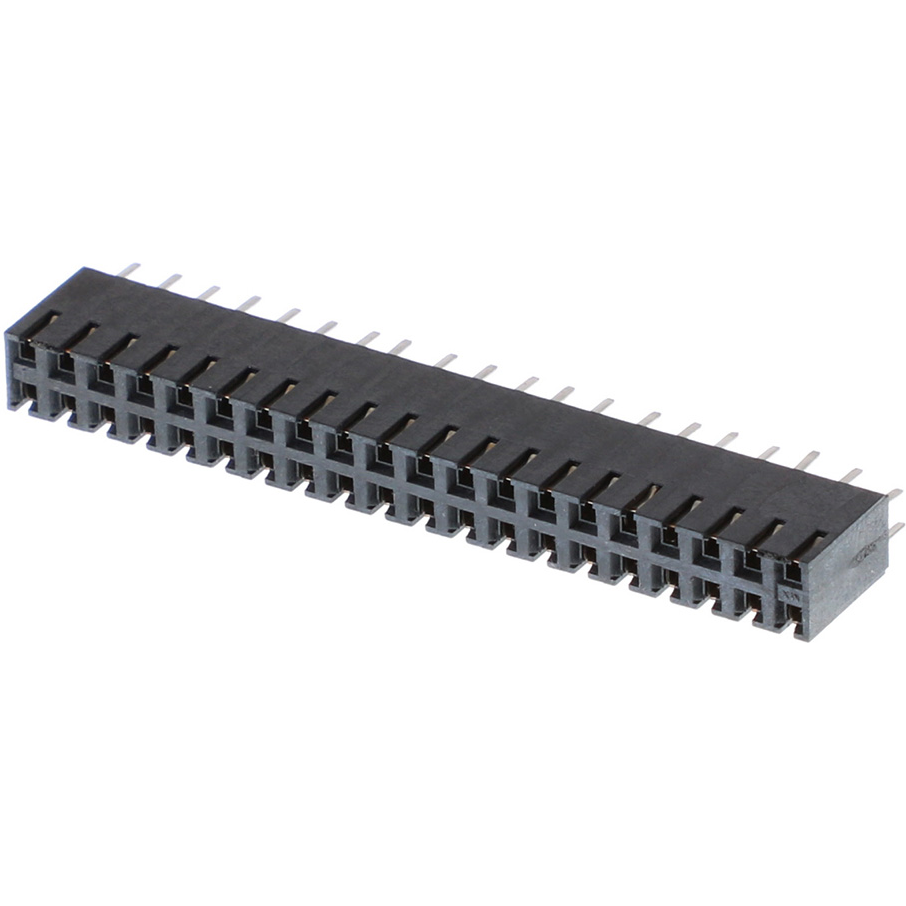 Molex-0015445840 Connector Headers and PCB Receptacles Conn Socket Strip RCP 40 POS 2.54mm Solder ST Top Entry Thru-Hole C-Grid Tray