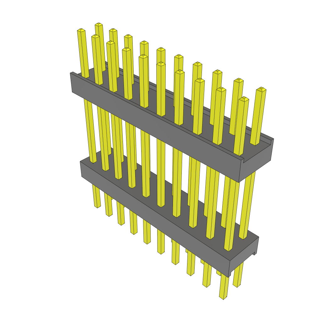 Samtec-ZW-10-12-G-D-605-213 Steckverbinderleisten und Leiterplattenbuchsen Conn Board Stacker HDR 20 POS 2.54mm Solder ST Top Entry Thru-Hole Bulk