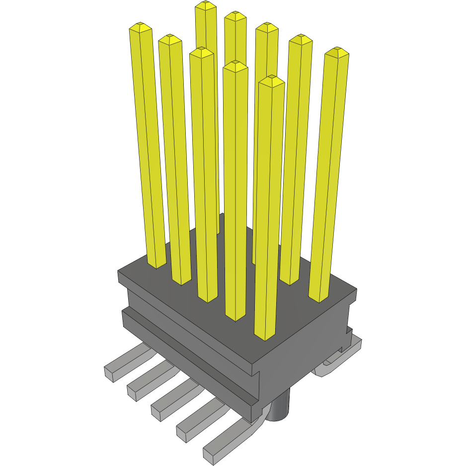 Samtec-FTR-105-54-S-D-A Steckverbinderleisten und Leiterplattenbuchsen Conn Unshrouded Header HDR 10 POS 1.27mm Solder ST Top Entry SMD Tube
