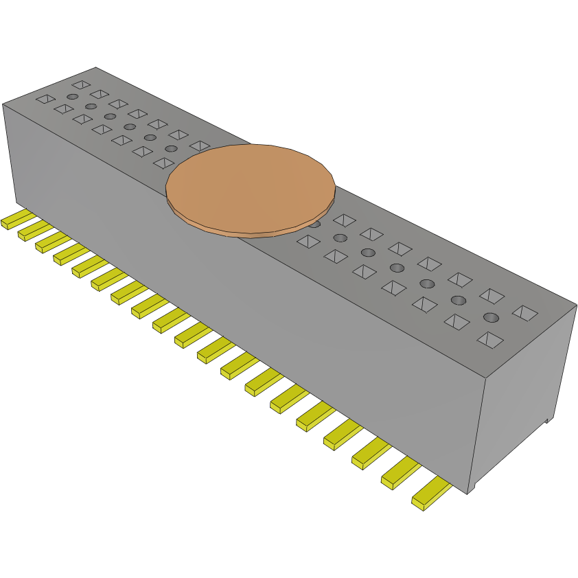 Samtec-CLE-119-01-G-DV-A-K Connector Headers and PCB Receptacles Conn Socket Strip SKT 38 POS 0.8mm Solder ST SMD Tube