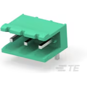 TE Connectivity-282815-3 Connector Headers and PCB Receptacles Conn Shrouded Header (2 Sides) HDR 3 POS 5.08mm Solder RA Side Entry Thru-Hole