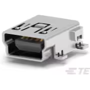 TE Connectivity-1734035-3 Connector USB Conn Mini USB 2.0 Type B RCP 5 POS 0.8mm Solder RA SMD 5 Terminal 1 Port T/R