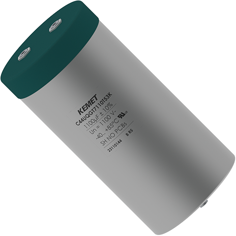 KEMET Corporation-C44UVGT6350M31K Kondensator, Kunststofffilm Cap Film 350uF 1800V PP 10%( 136 X 134mm) Stud Mount Screw Aluminum Cylindrical Can 0.00135 Ohm 85°C Bag