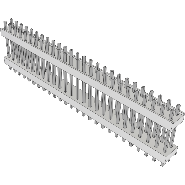Samtec-HW-26-09-T-D-531-099 Steckverbinderleisten und Leiterplattenbuchsen Conn Board Stacker HDR 52 POS 2.54mm Solder ST Top Entry Thru-Hole Bulk
