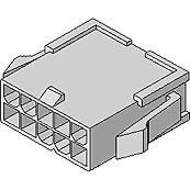 Molex-39-01-2241 Einzeladersteckverbinder, Gehäuse Conn Housing M 24 POS 4.2mm Crimp ST Panel Mount Natural Mini-Fit Jr™ Bag