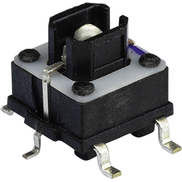 Same Sky (formerly CUI Devices)-TS26-68-25-G-260-SMT-TR Conmutador táctil Switch Tactile OFF (ON) SPST Plunger Gull Wing 0.05A 12VDC 100000Cycles 2.6N SMD T/R