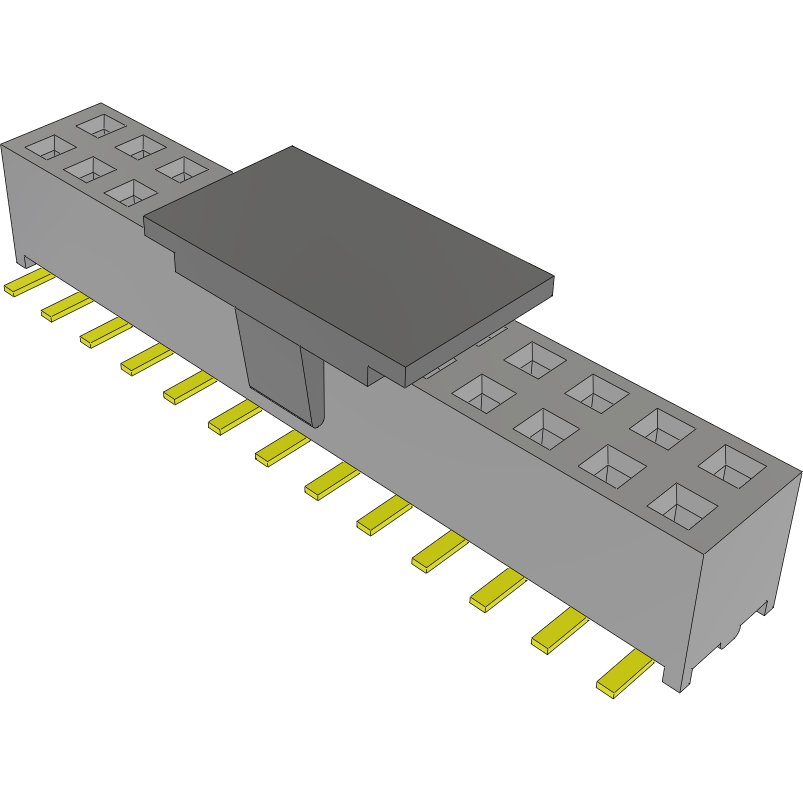 Samtec-MMS-113-02-L-DV-P Steckverbinderleisten und Leiterplattenbuchsen Conn Socket Strip SKT 26 POS 2mm Solder ST Top Entry SMD Tube